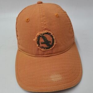 Aigle Hat Adjustable Strapback Distressed Orange Men Cotton Casual Everyday Wear